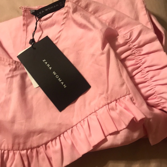 All Zara 2 for $15 Zara Pink Ruffle Blouse - Picture 1 of 5